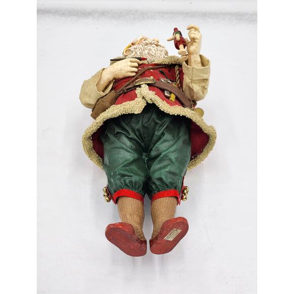 Midwest Importers Of Cannon Falls Santa Toymaker Holding Pinocchio Christmas 10" - Picture 6 of 16